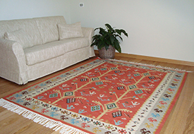 Kilim: Trees with Wheels