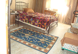 Kilim Rug: Tree with Wheels
